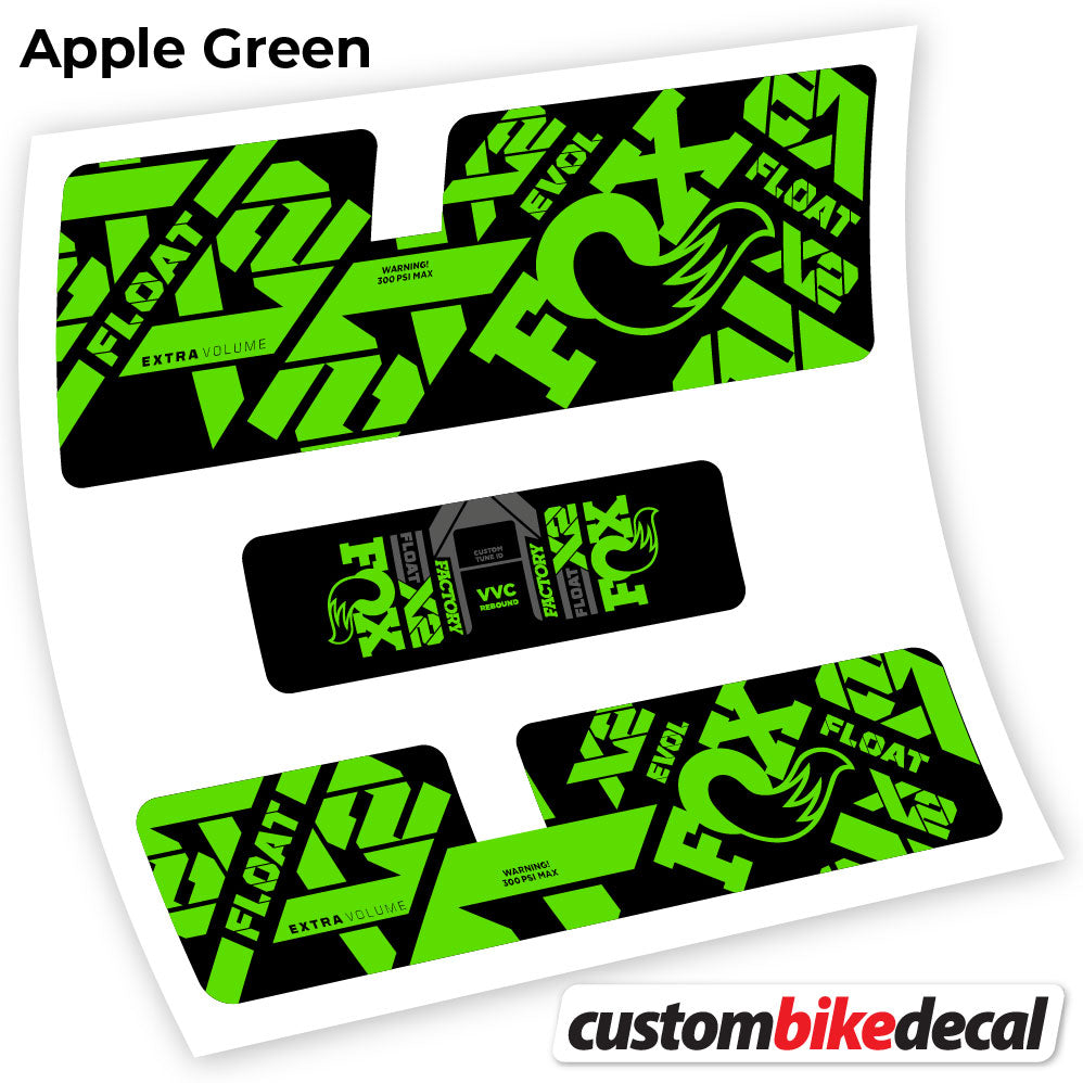 Decal, Fox X2 Factory 2021, Rear Shox Sticker Vinyl