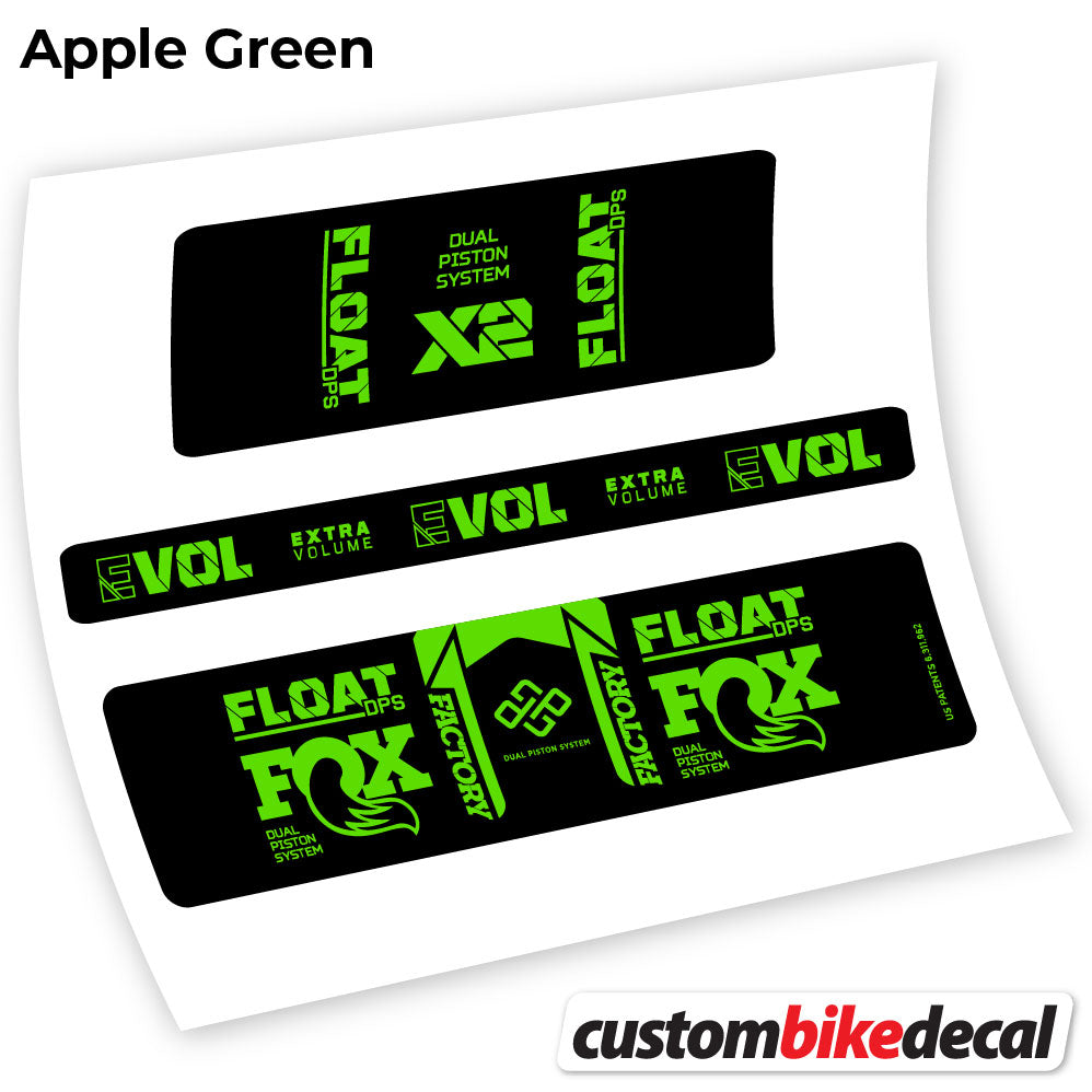 Decal, Fox Float DPS X2 2021, Rear Shox Sticker vinyl