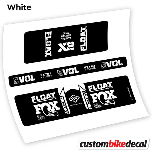 Aufkleber, Fox Float DPS X2 2021, Rear Shox Sticker Vinyl