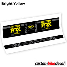 Load image into Gallery viewer, Decal, Fox Float Factory Float, Rear Shox Sticker Vinyl
