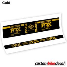 Load image into Gallery viewer, Decal, Fox Float Factory Float, Rear Shox Sticker Vinyl
