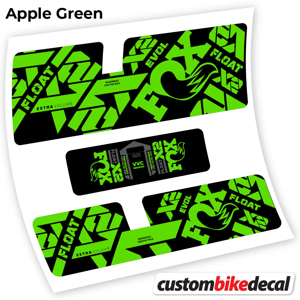 Decal, Fox X2 Performance Elite 2021, Rear Shox Sticker Vinyl