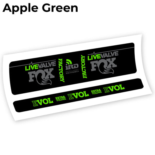 Aufkleber Fox Factory LiveValve IRD Rear Shox Sticker Vinyl