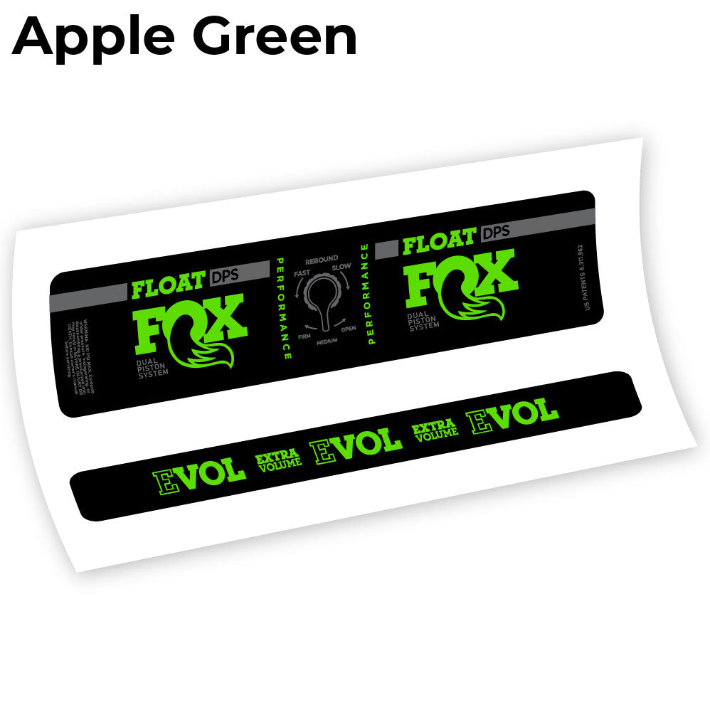 Aufkleber Fox DPS Performance 2019, Fahrradstoßdämpfer Sticker Vinyl