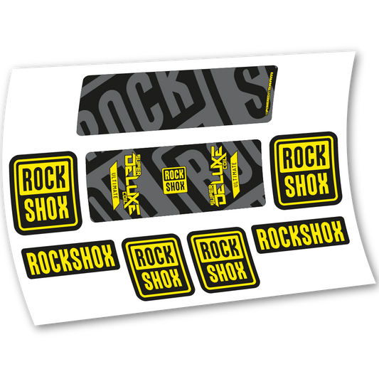 Decal Rock Shox Super Deluxe Ultimate Coil 2020, Rear Shox, sticker vinyl