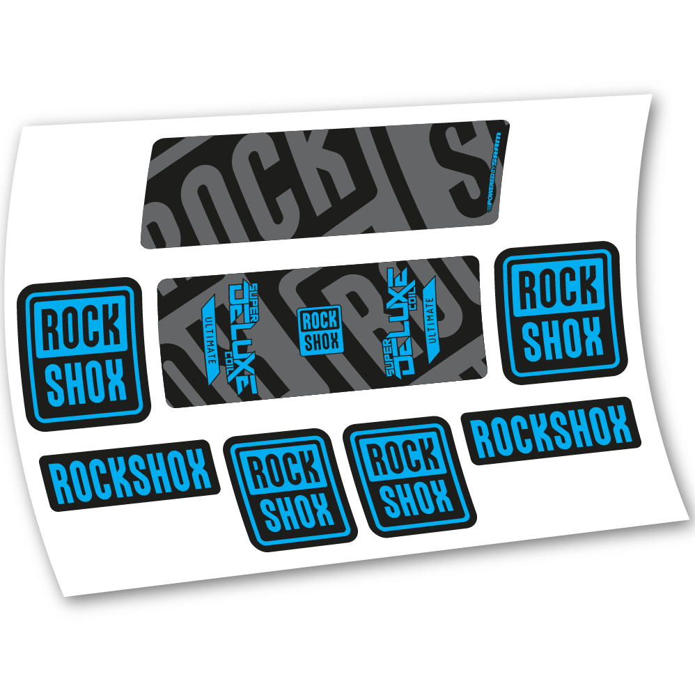 Decal Rock Shox Super Deluxe Ultimate Coil 2020, Rear Shox, sticker vinyl