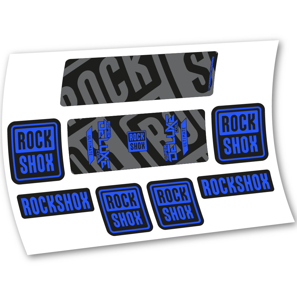 Decal Rock Shox Super Deluxe Ultimate Coil 2020, Rear Shox, sticker vinyl