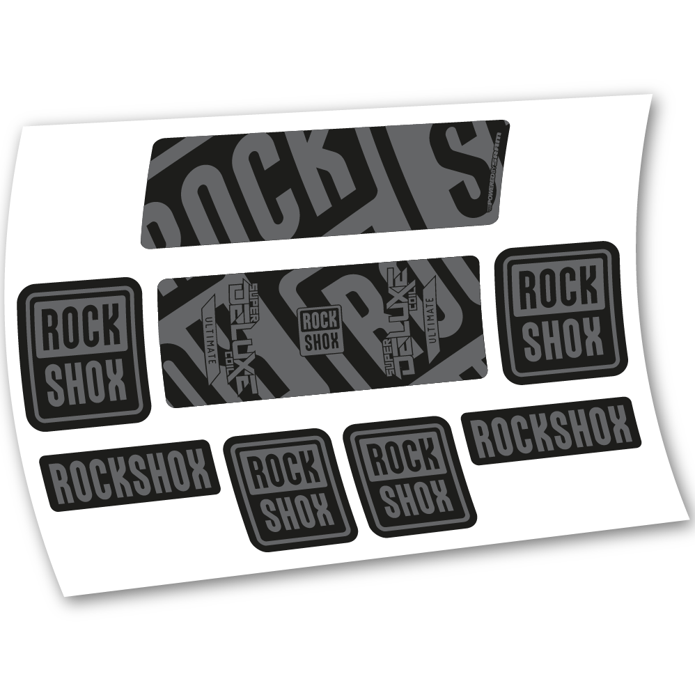 Decal Rock Shox Super Deluxe Ultimate Coil 2020, Rear Shox, sticker vinyl