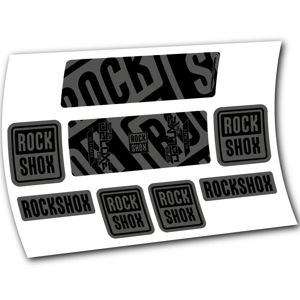 Decal Rock Shox Super Deluxe Ultimate Coil 2020, Rear Shox, sticker vinyl