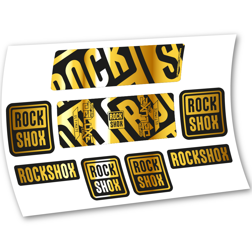 Decal Rock Shox Super Deluxe Ultimate Coil 2020, Rear Shox, sticker vinyl