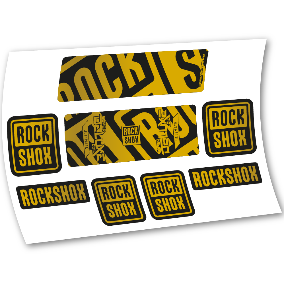 Decal Rock Shox Super Deluxe Ultimate Coil 2020, Rear Shox, sticker vinyl