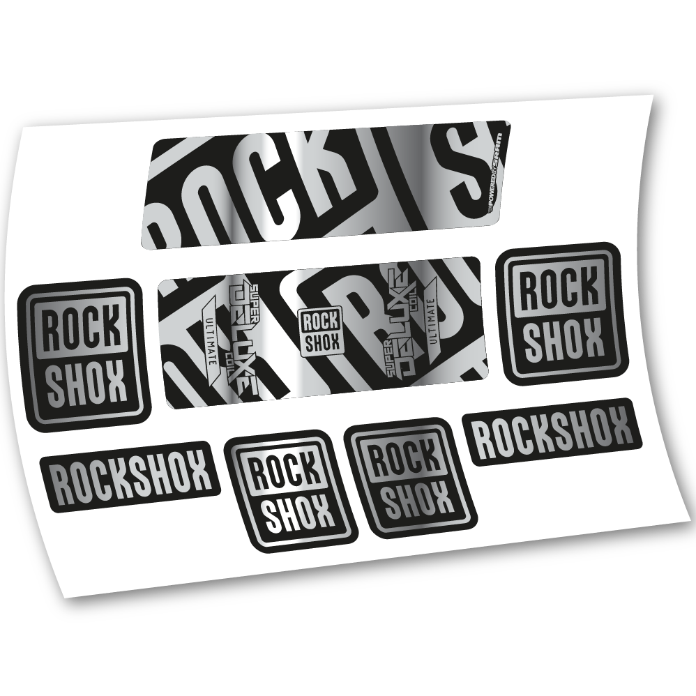 Decal Rock Shox Super Deluxe Ultimate Coil 2020, Rear Shox, sticker vinyl