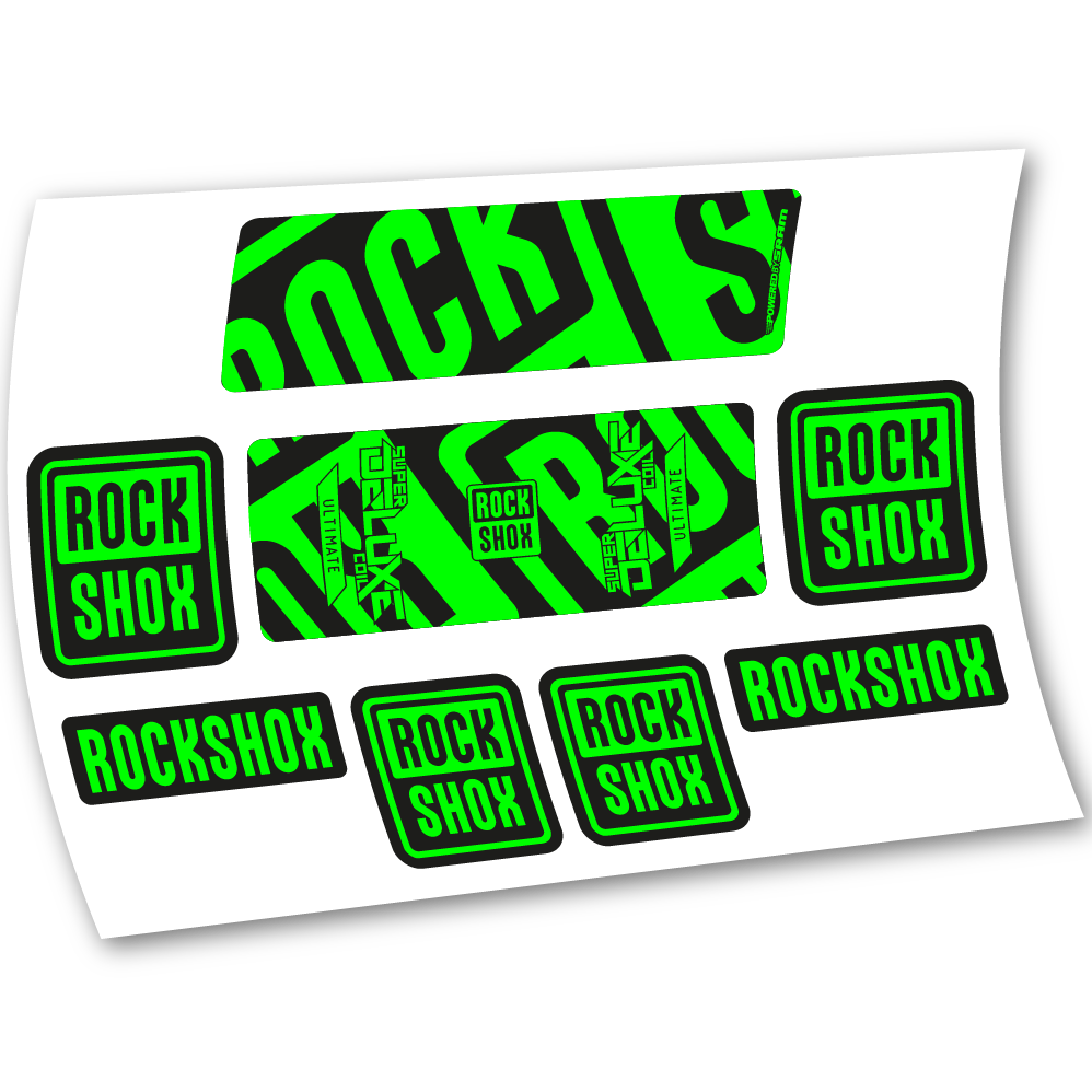 Decal Rock Shox Super Deluxe Ultimate Coil 2020, Rear Shox, sticker vinyl