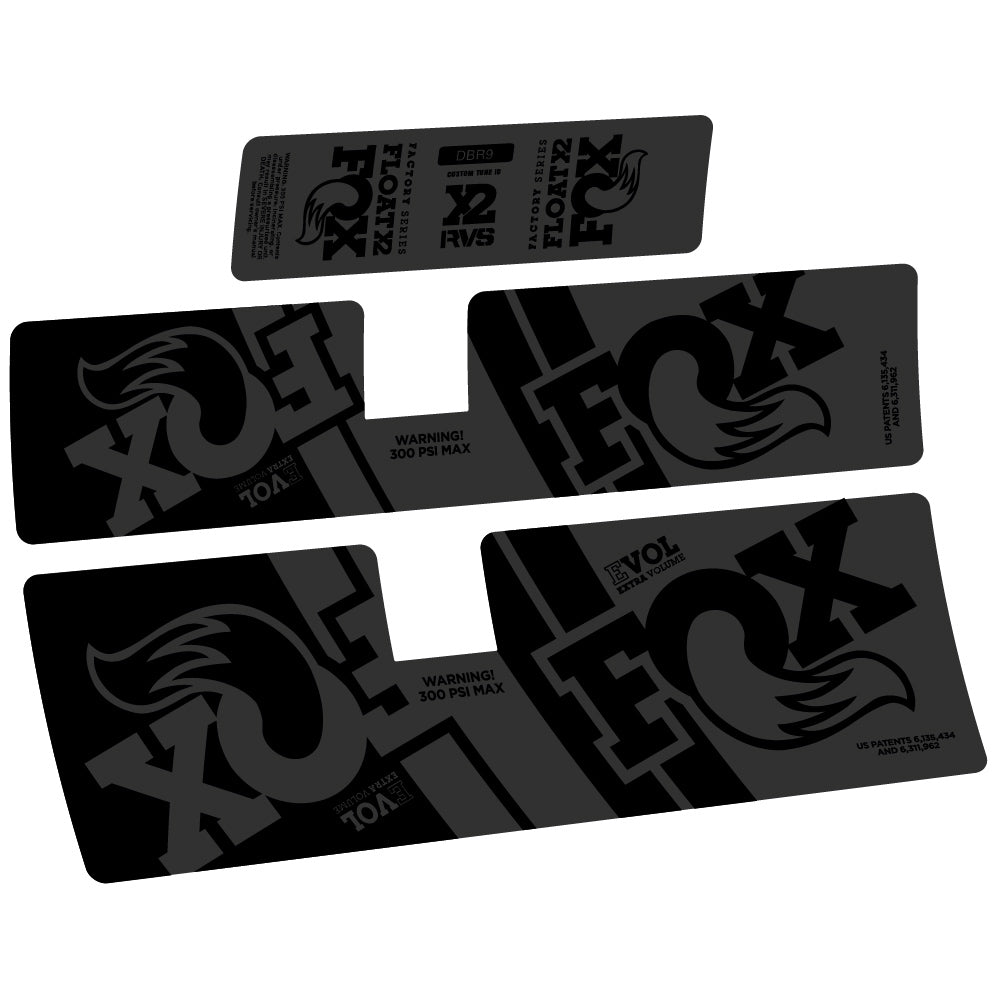 Decal Fox Float X2 Performance 2019, Rear Shox, Sticker Vinyl