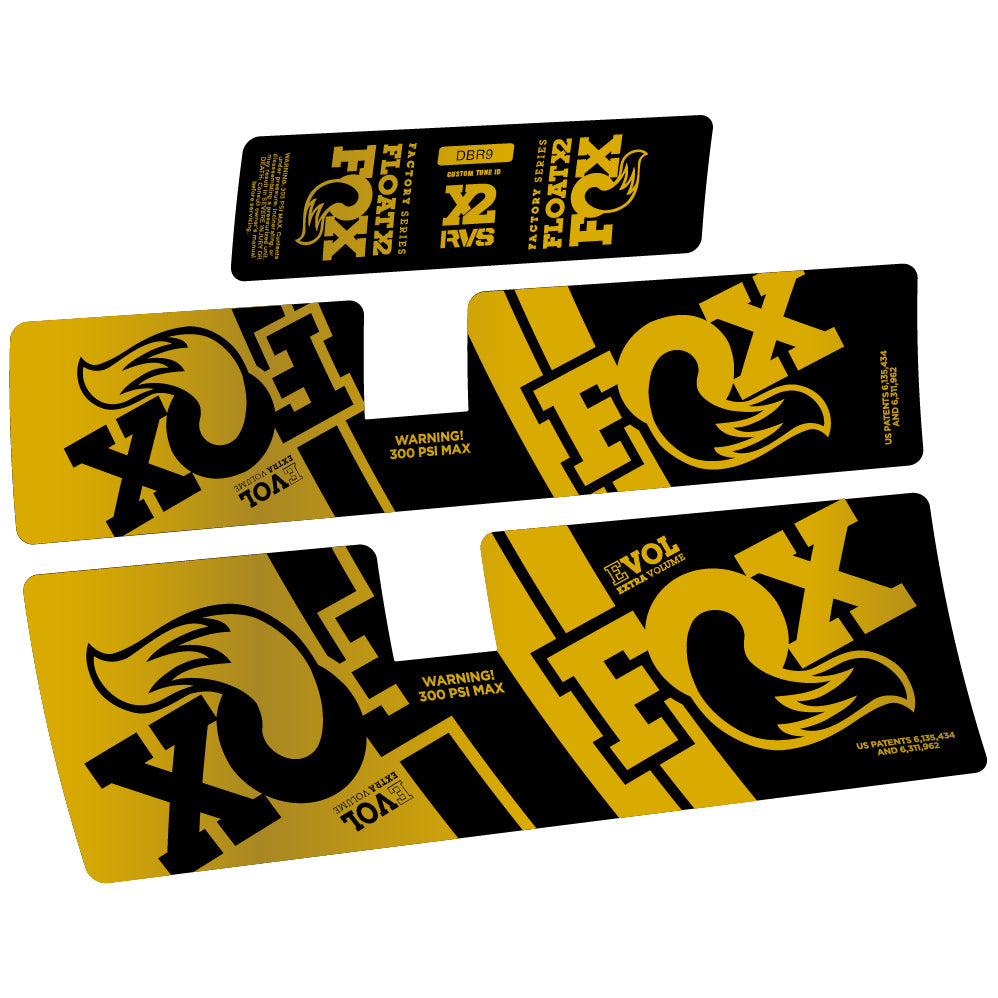 Decal Fox Float X2 Performance 2019, Rear Shox, Sticker Vinyl