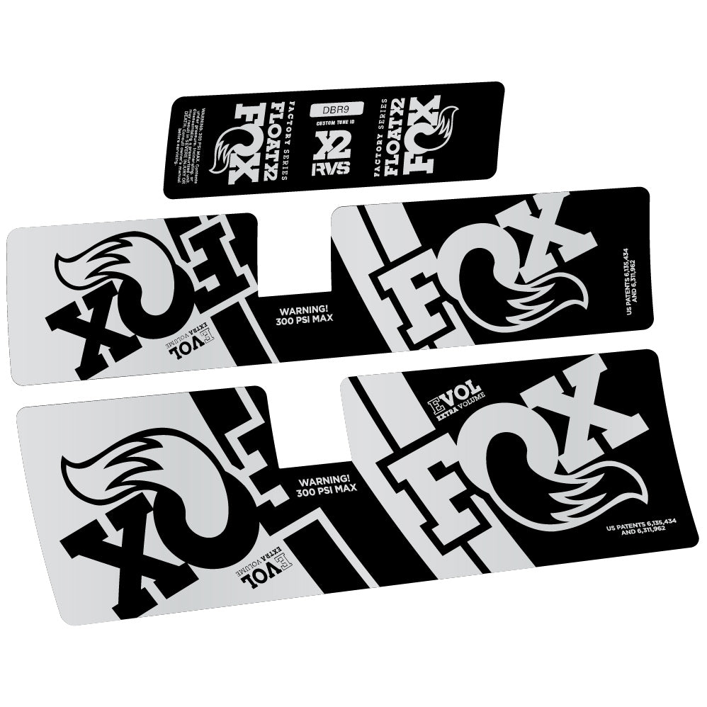 Decal Fox Float X2 Performance 2019, Rear Shox, Sticker Vinyl