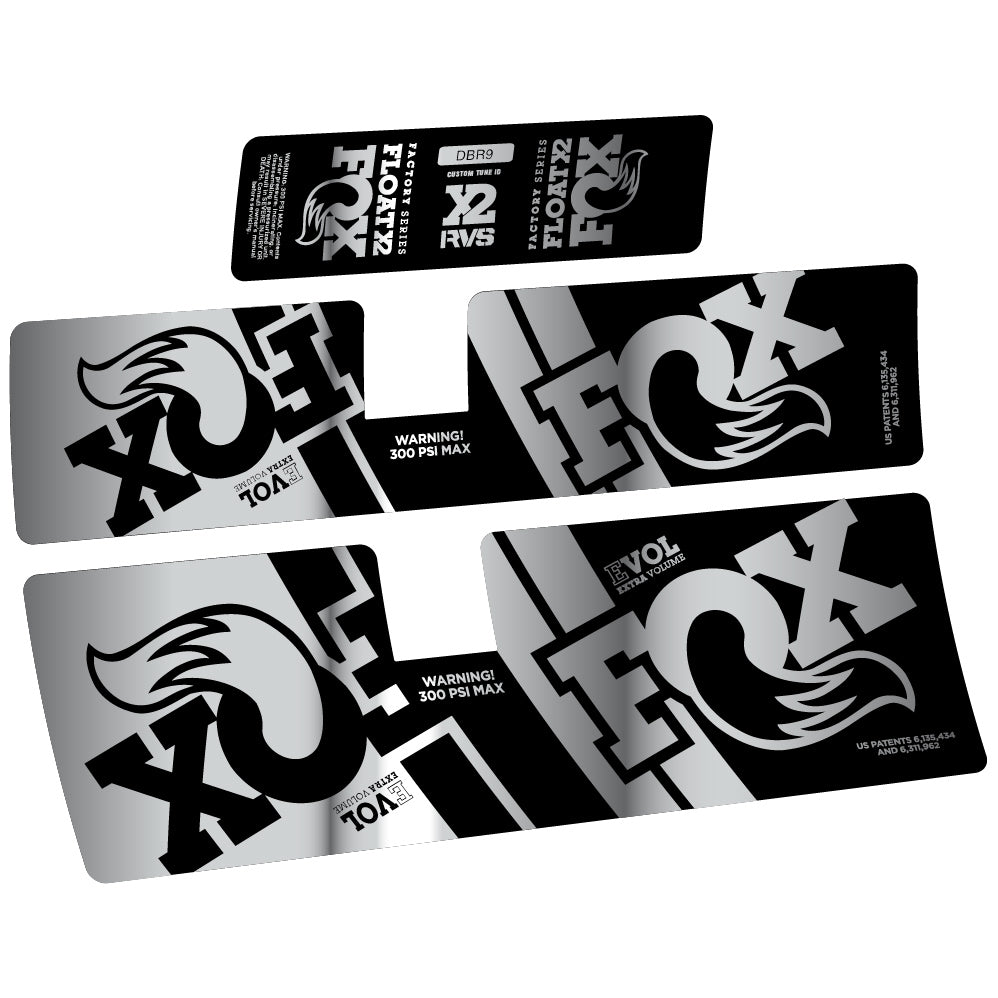 Decal Fox Float X2 Performance 2019, Rear Shox, Sticker Vinyl
