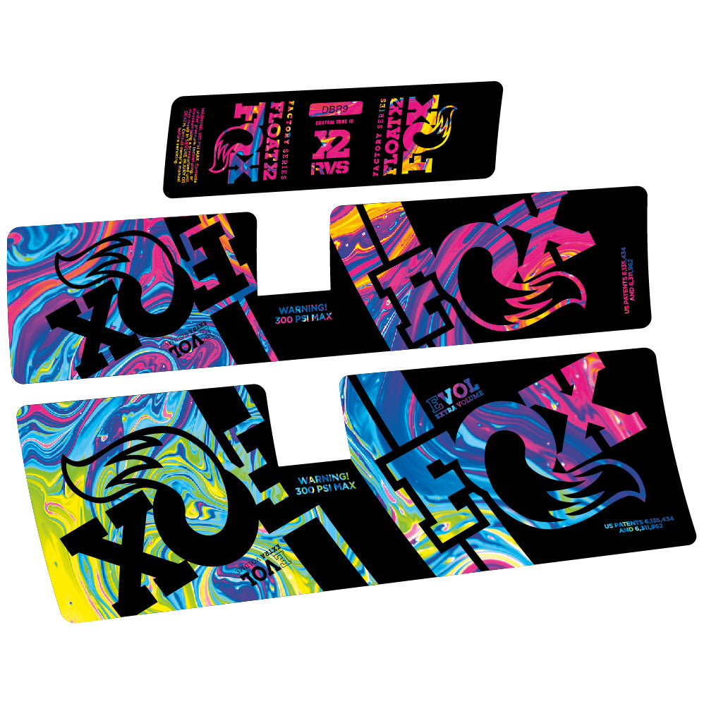 Decal Fox Float X2 Performance 2019, Rear Shox, Sticker Vinyl