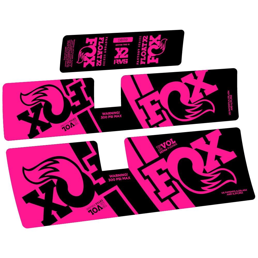 Decal Fox Float X2 Performance 2019, Rear Shox, Sticker Vinyl