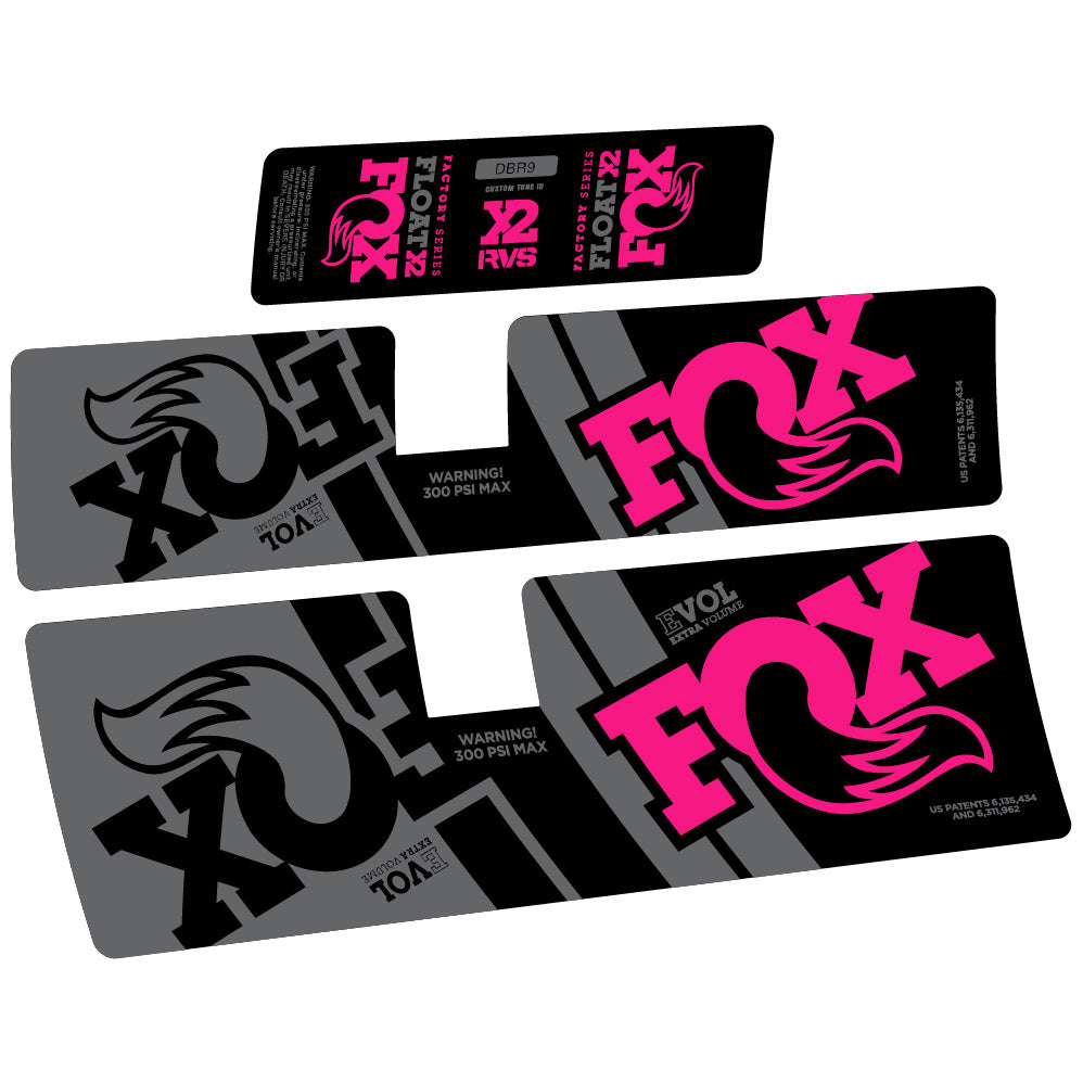 Decal Fox Float X2 Performance 2019, Rear Shox, Sticker Vinyl