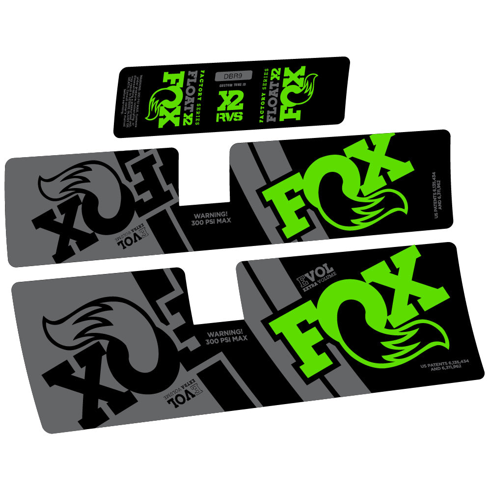 Decal Fox Float X2 Performance 2019, Rear Shox, Sticker Vinyl