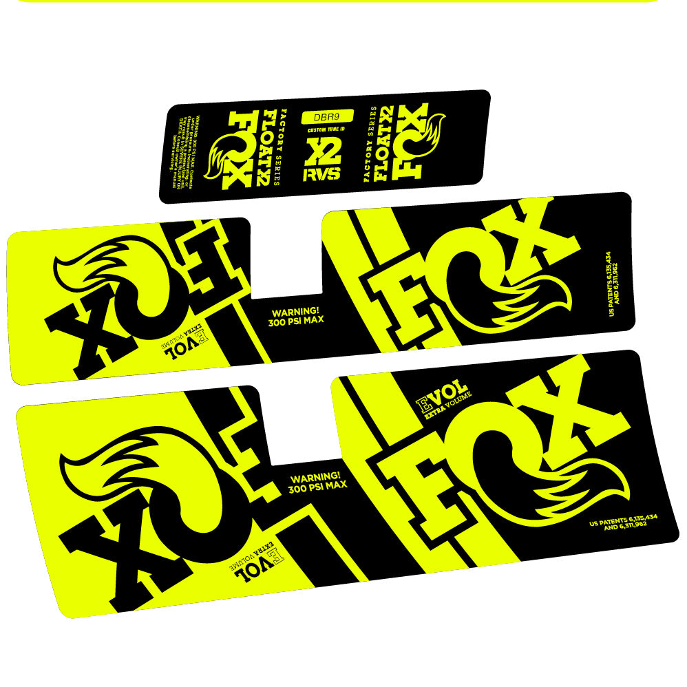 Decal Fox Float X2 Performance 2019, Rear Shox, Sticker Vinyl