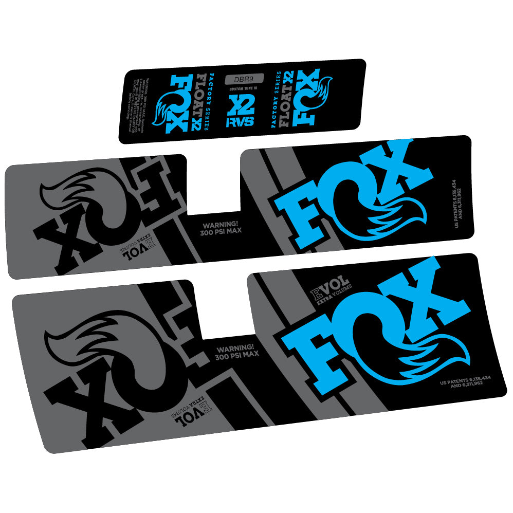 Decal Fox Float X2 Performance 2019, Rear Shox, Sticker Vinyl