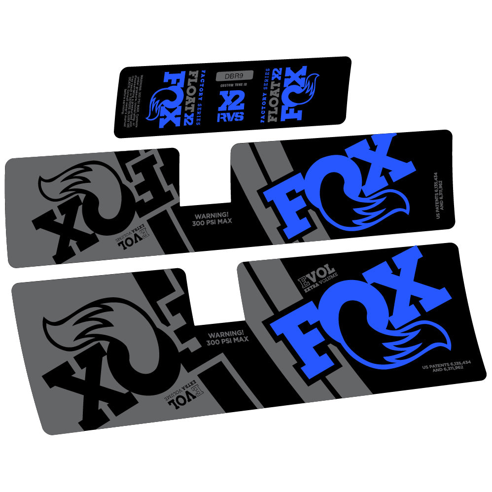 Decal Fox Float X2 Performance 2019, Rear Shox, Sticker Vinyl
