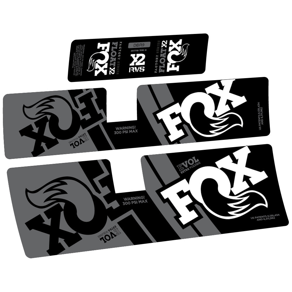 Decal Fox Float X2 Performance 2019, Rear Shox, Sticker Vinyl