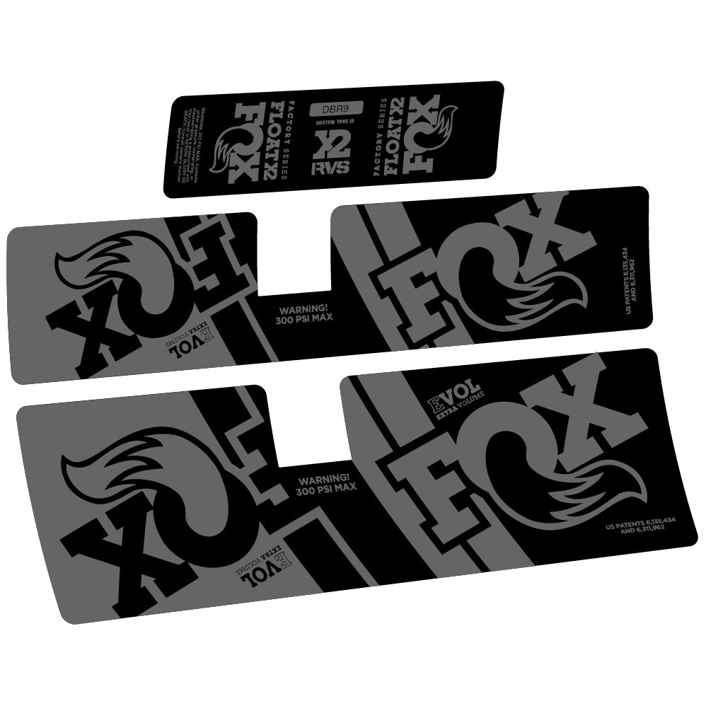 Decal Fox Float X2 Performance 2019, Rear Shox, Sticker Vinyl
