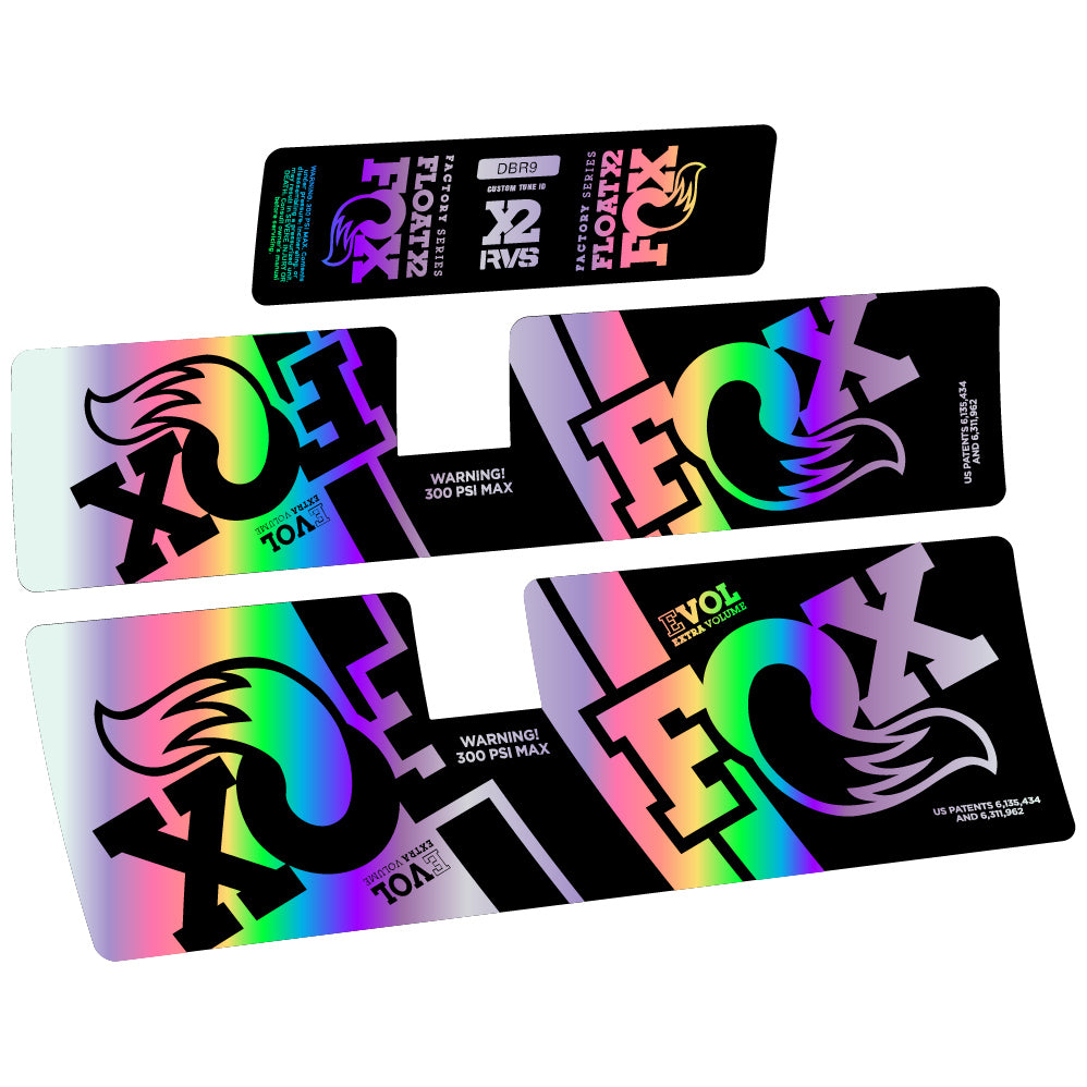 Decal Fox Float X2 Performance 2019, Rear Shox, Sticker Vinyl