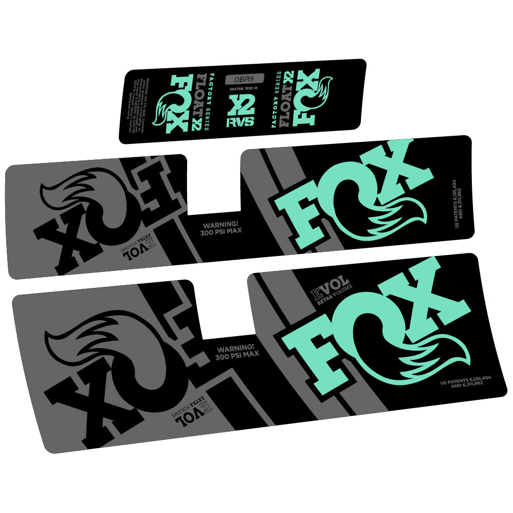 Decal Fox Float X2 Performance 2019, Rear Shox, Sticker Vinyl