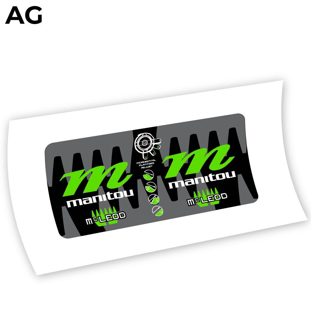 Aufkleber Manitou McLEOD 2015, Rear Shox Sticker Vinyl