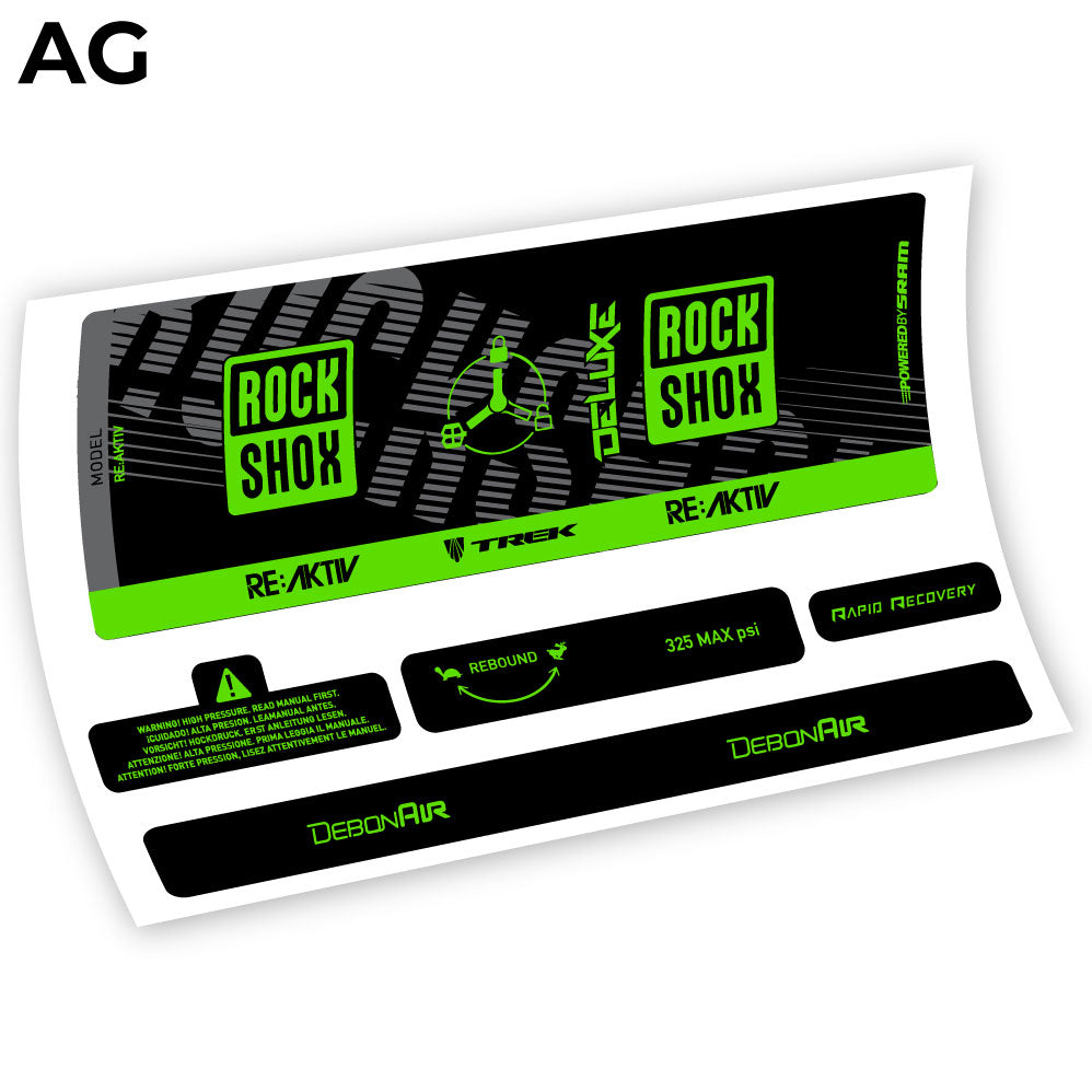 Decal, Rock Shox Deluxe Debonair RC3, Rear Shox Sticker vinyl