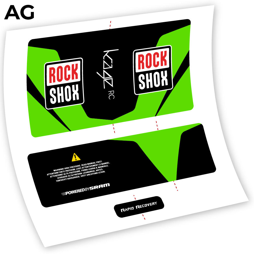 Decal, Rock Shox Kage 2016 RC, Amortiguador
