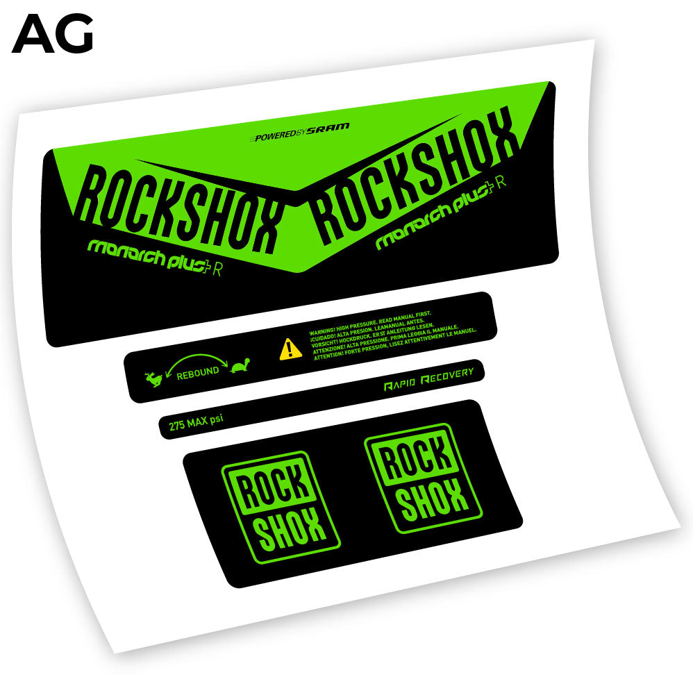 Decal, Rock Shox Monarch Plus R 2016, Rear Shox Sticker vinyl