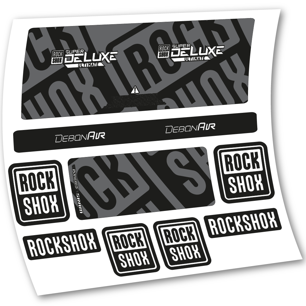 Decal Rock Shox Super Deluxe Ultimate 2020, Rear Shox, sticker vinyl